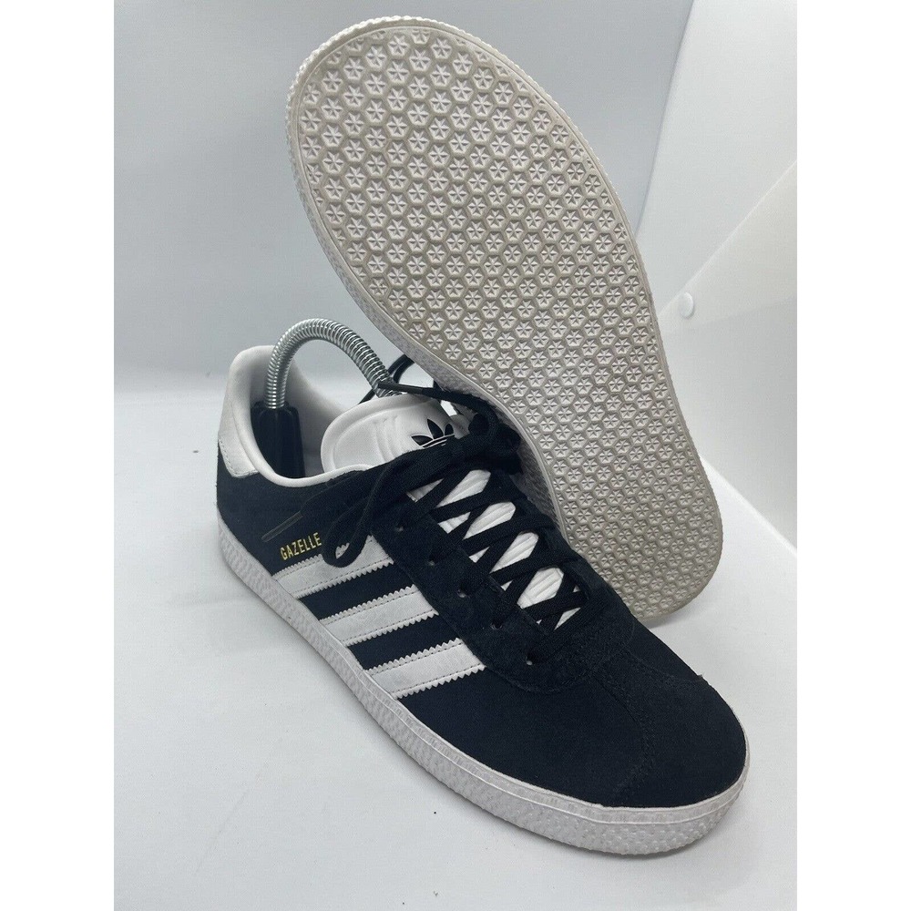Boys' Girls' Big Kids Youth Adidas Gazelle J Shoes Size 4.5 Suede Black - Picture 8 of 8